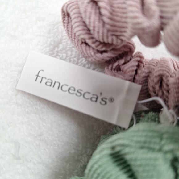 Hair Scrunchies Various Colors 3" Lot of 5 - Picture 3 of 4